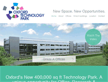 Tablet Screenshot of oxfordtechnologypark.com